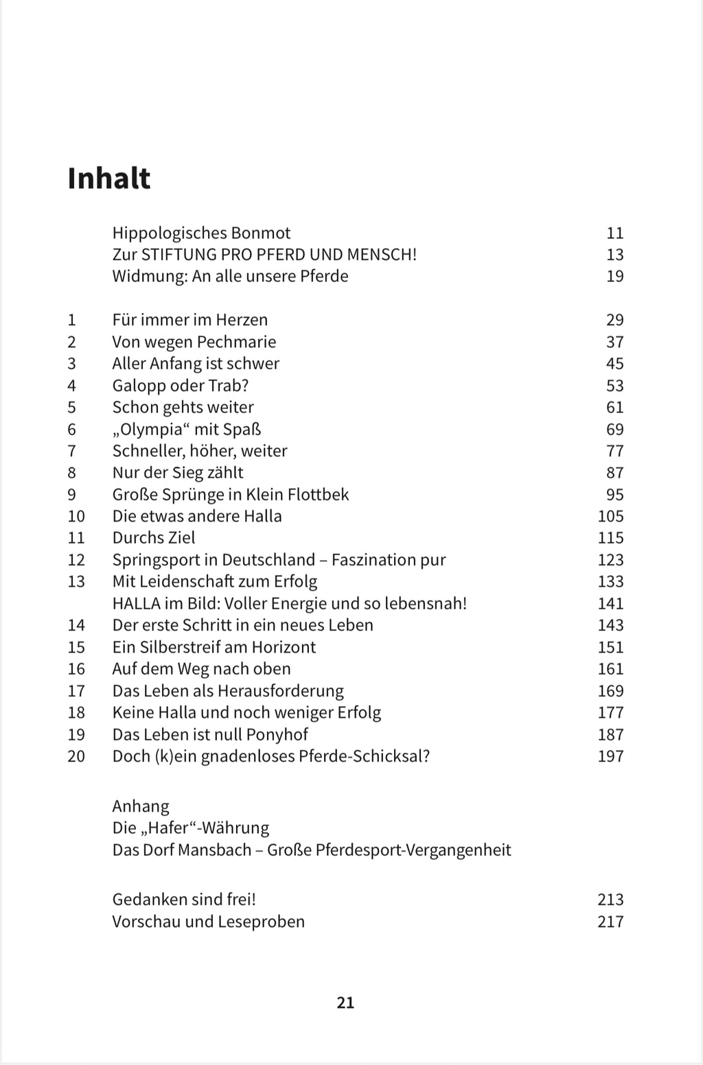 HALLA oder: Aufs richtige Pferd gesetzt?